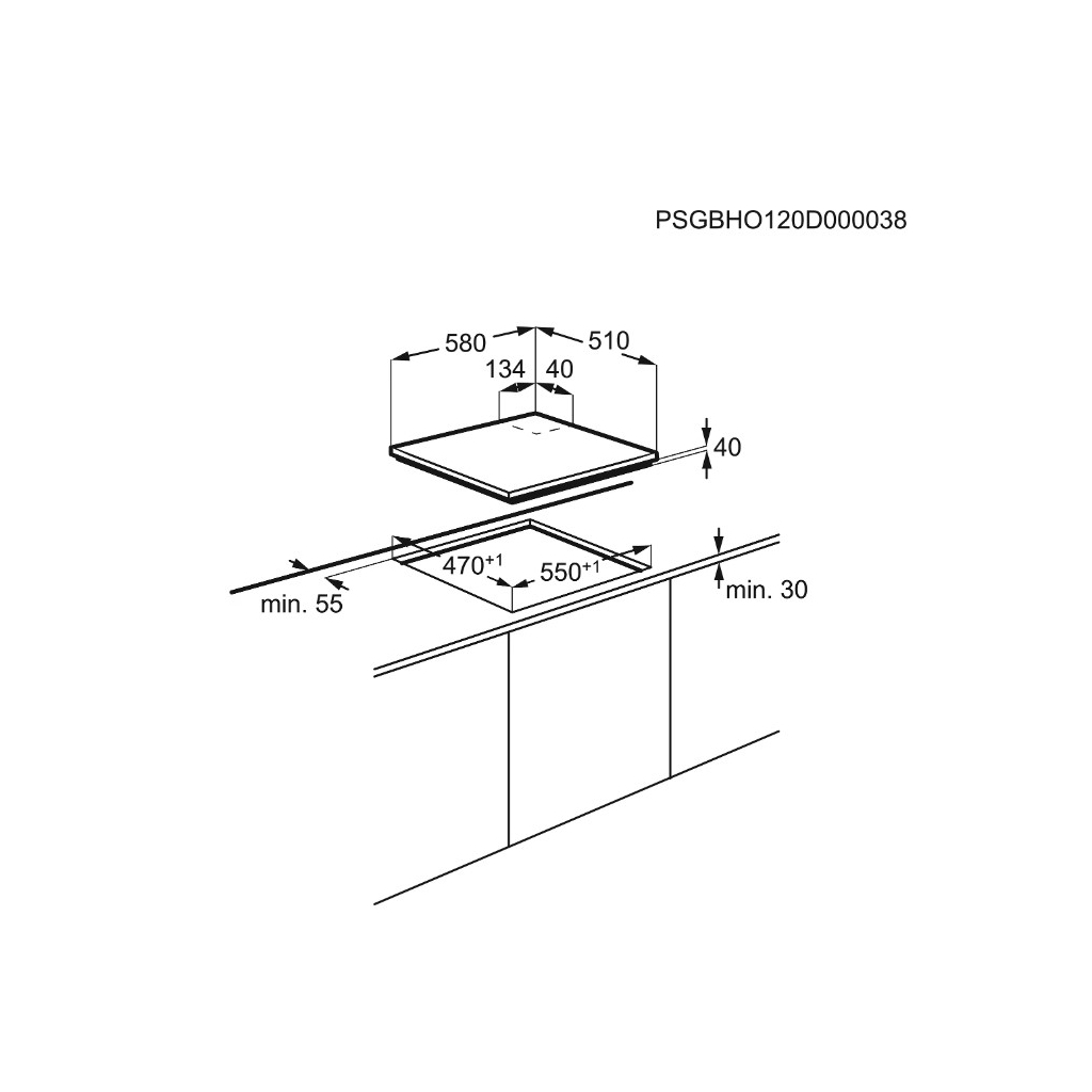 Варочна поверхня Electrolux EGE 6182 NOK (EGE6182NOK)