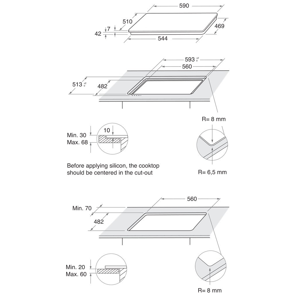 Варочна поверхня Whirlpool GOB616/NB