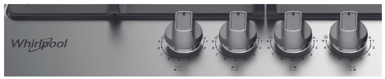 Газова варильна поверхня Whirlpool TKRL661IXEU