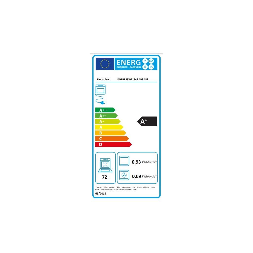 Духова шафа Electrolux KOEBP39WZ
