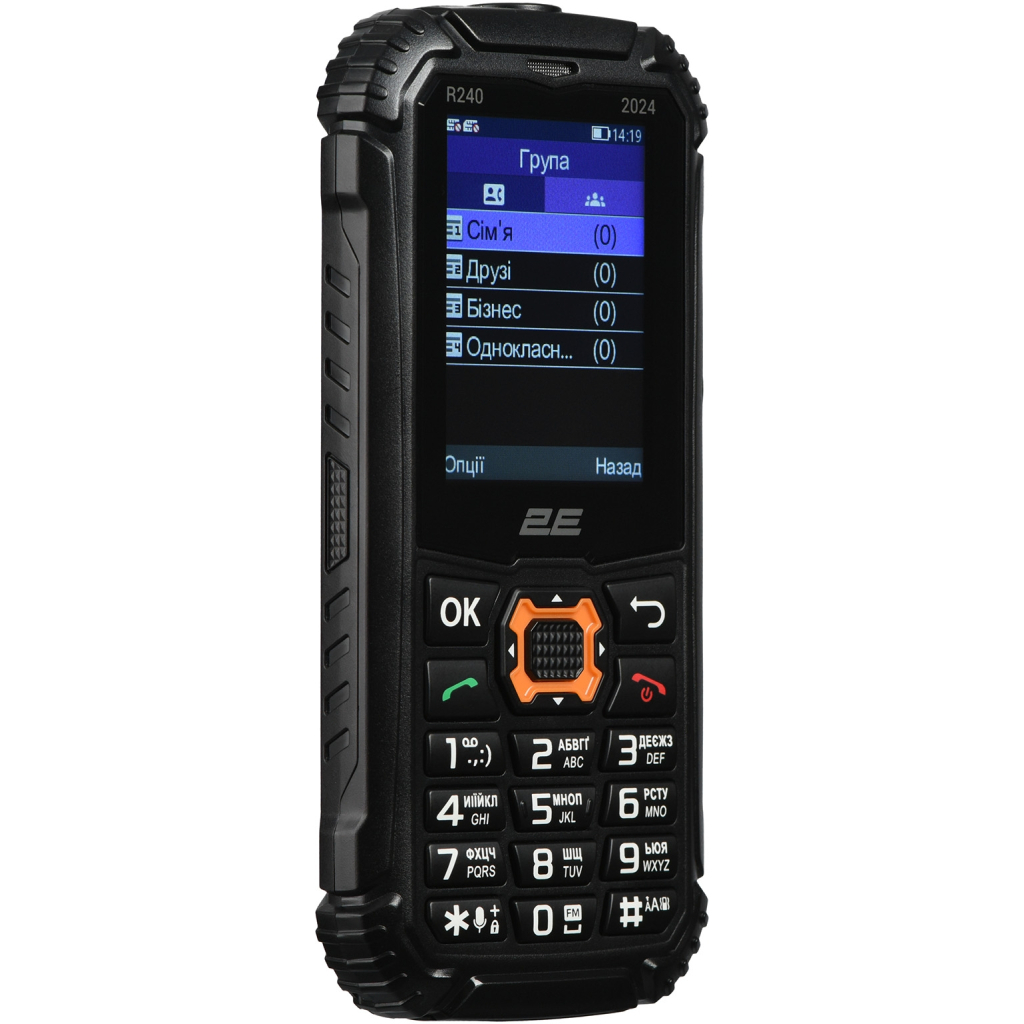 Мобільний телефон 2E R240 2025 Black (694743657623)