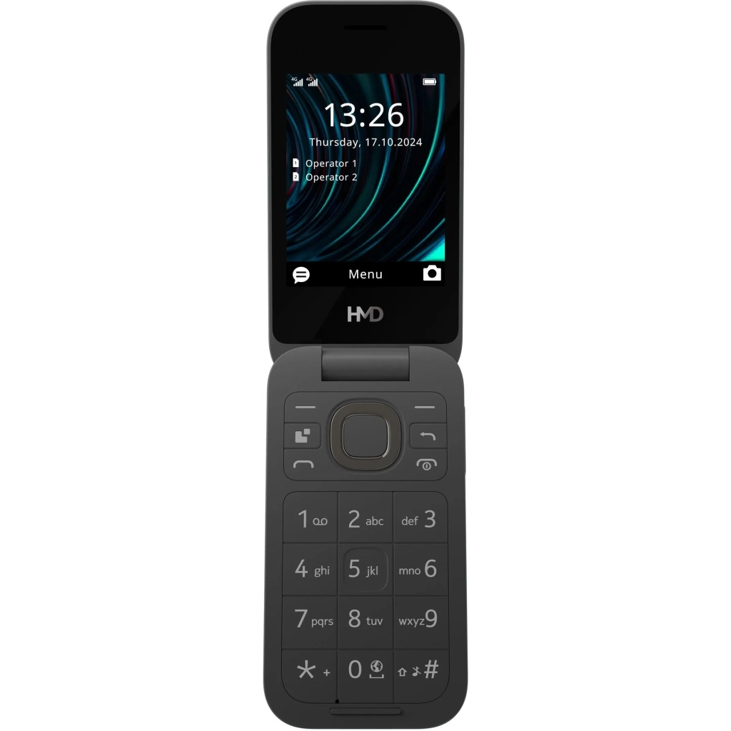 Мобільний телефон HMD 2660 4G Flip DS Black