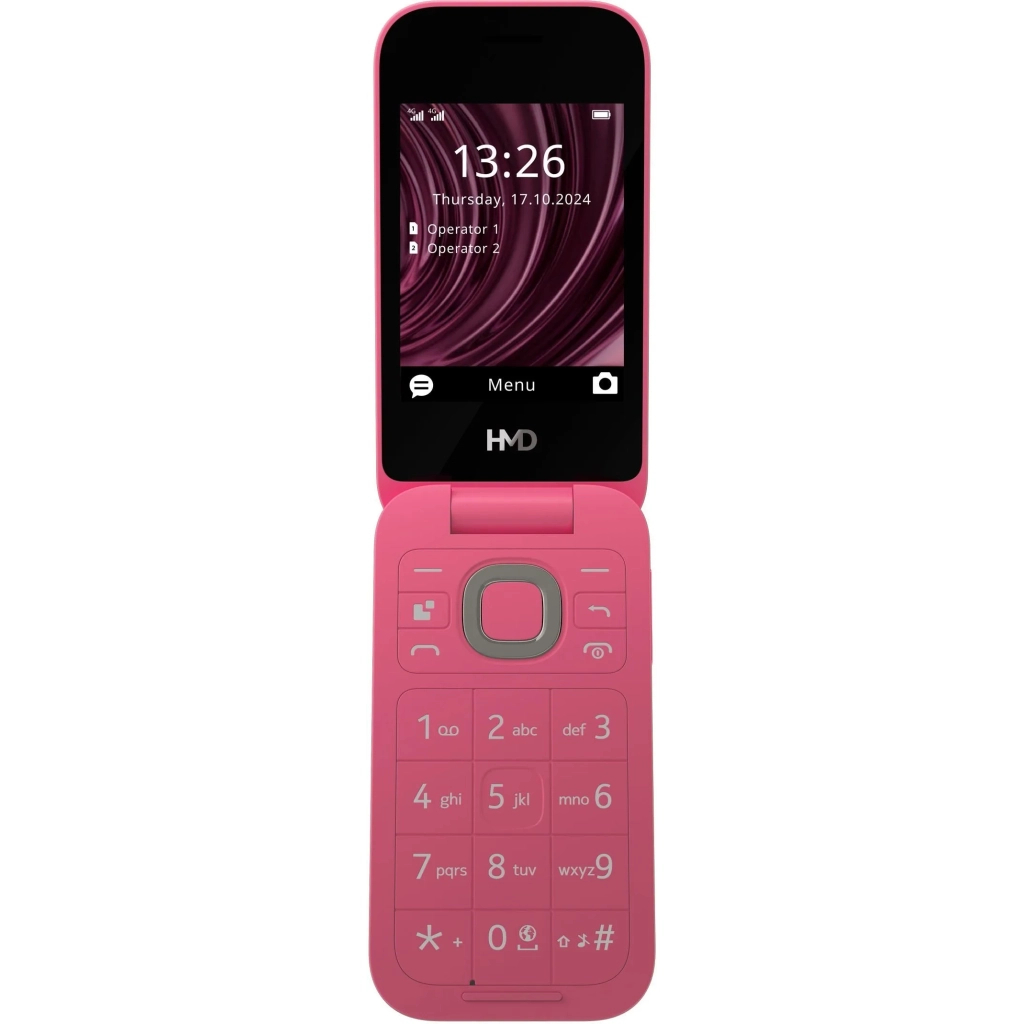 Мобільний телефон HMD 2660 4G Flip DS Red