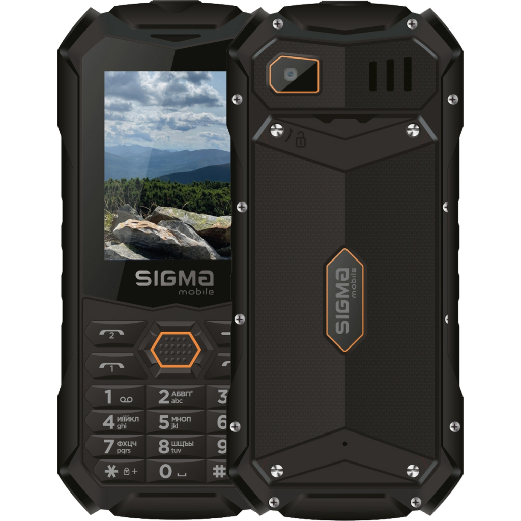Мобільний телефон Sigma X-treme PV68 Black Orange (4827798738221)