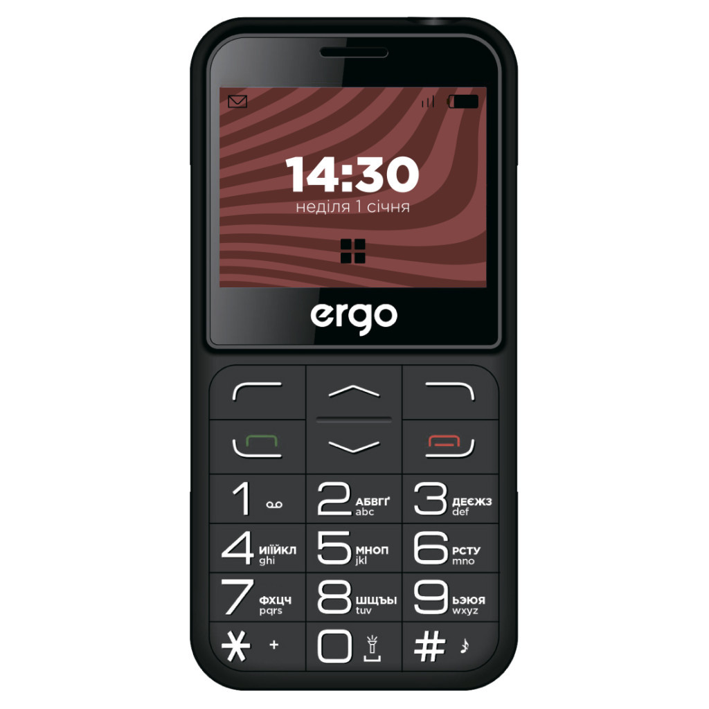 Мобільний телефон Ergo R231 Black