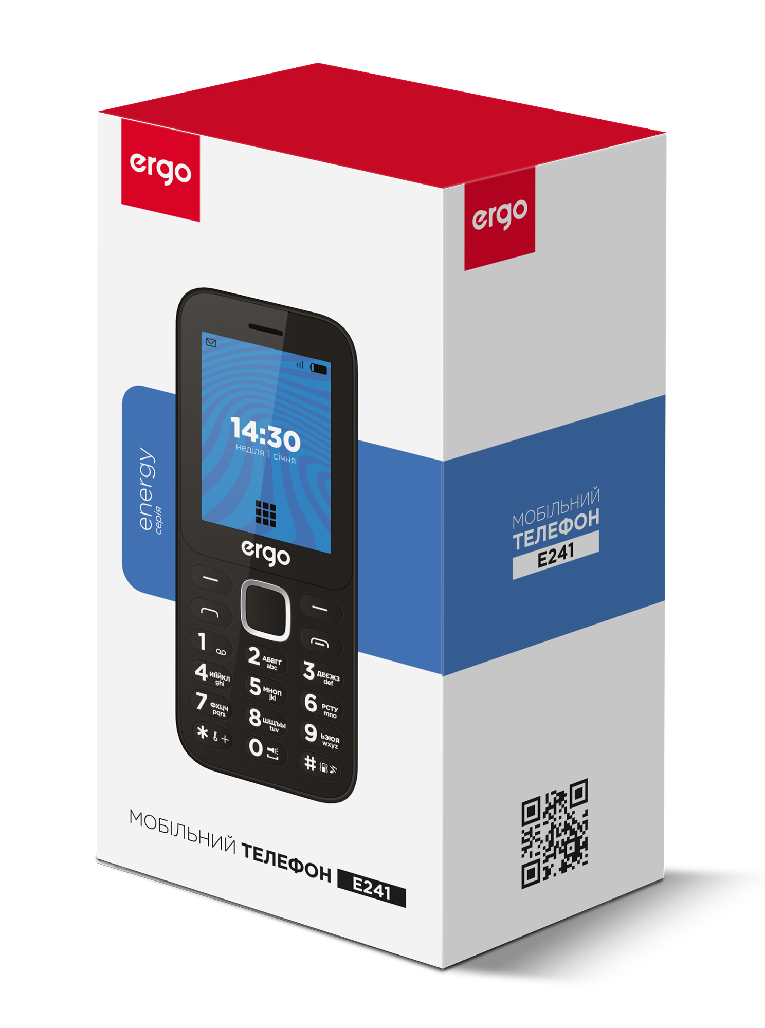 Мобільний телефон ERGO E241 Dual Sim Black
