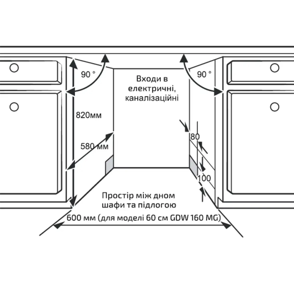 Посудомийна машина Grunhelm GDW 160 MG (GDW160 MG)