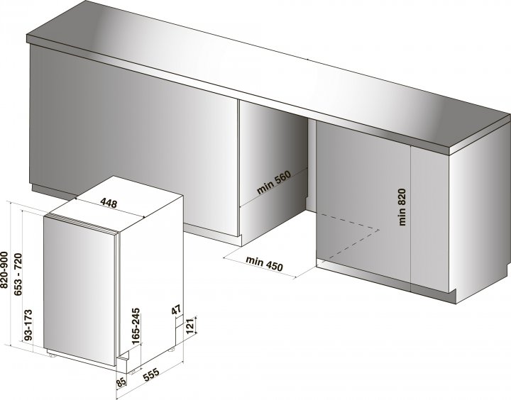 Посудомийна машина Indesit DSIC3M19