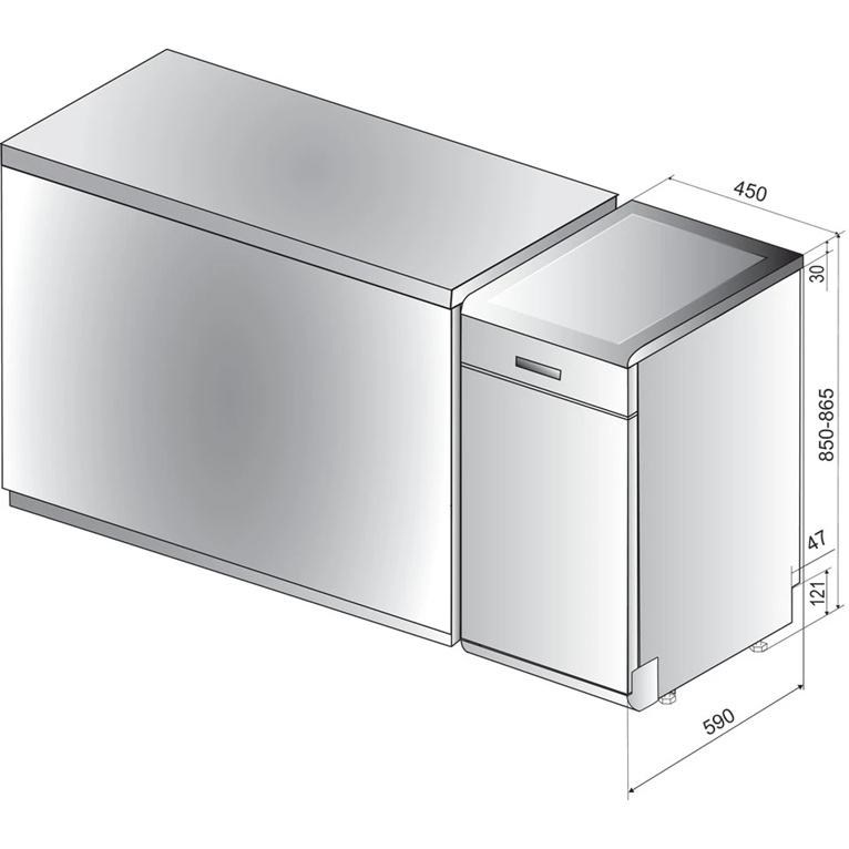 Посудомийна машина Hotpoint Ariston HSFO 3T235 WC X