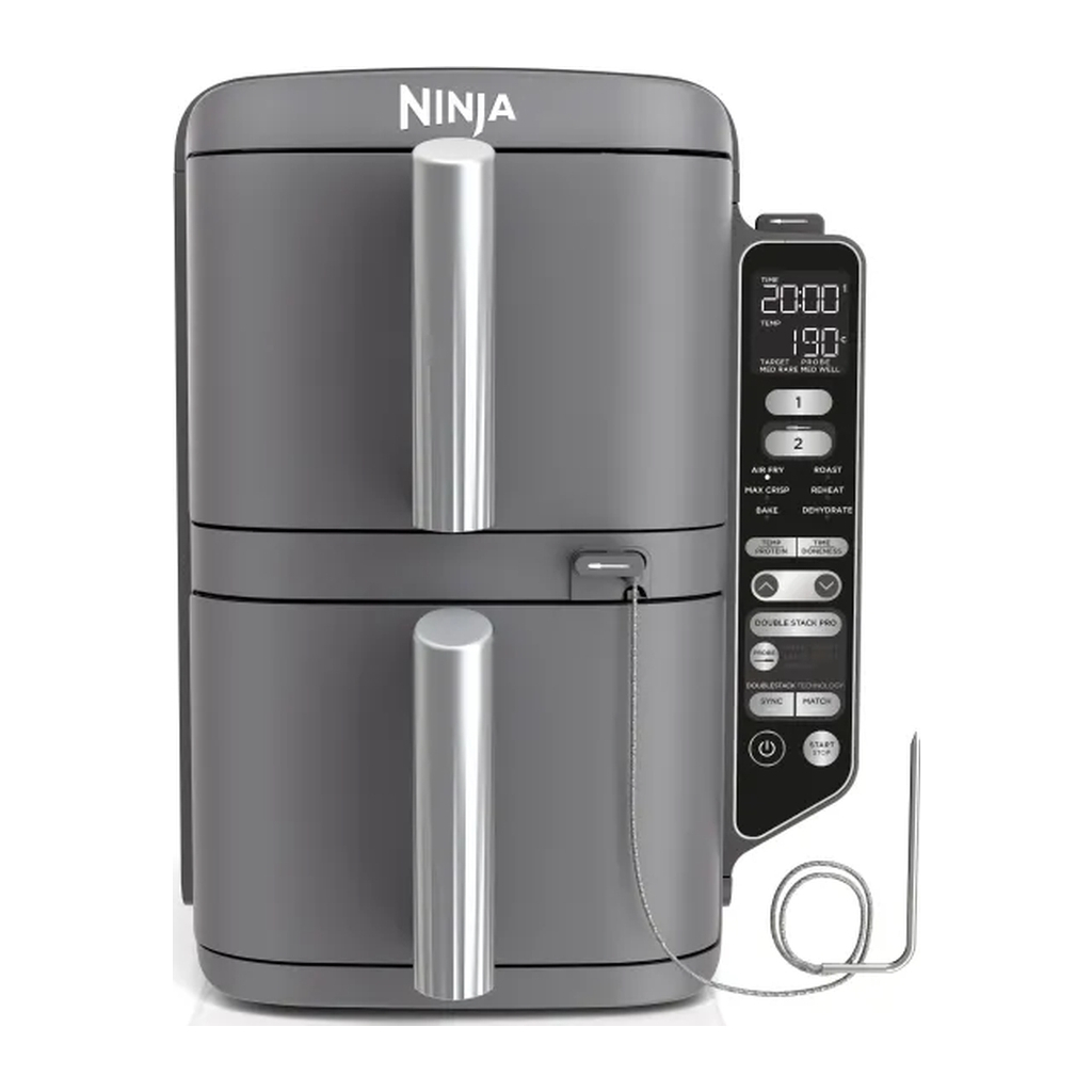 Мультипіч Ninja Double Stack XL 2-Level Hot Air Fryer 9,5 л with Smart Cook System (SL451EU)