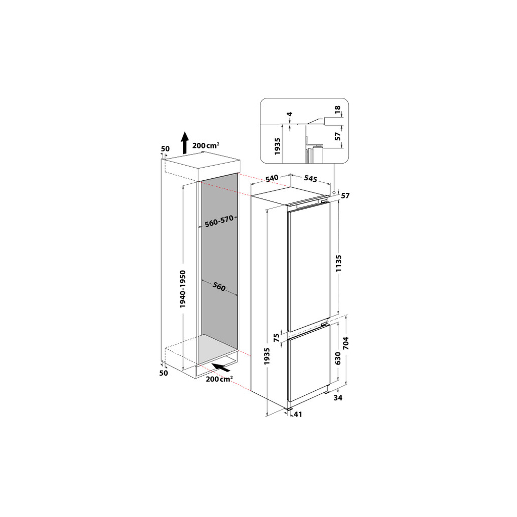 Холодильник Whirlpool WHC20D023B1SF