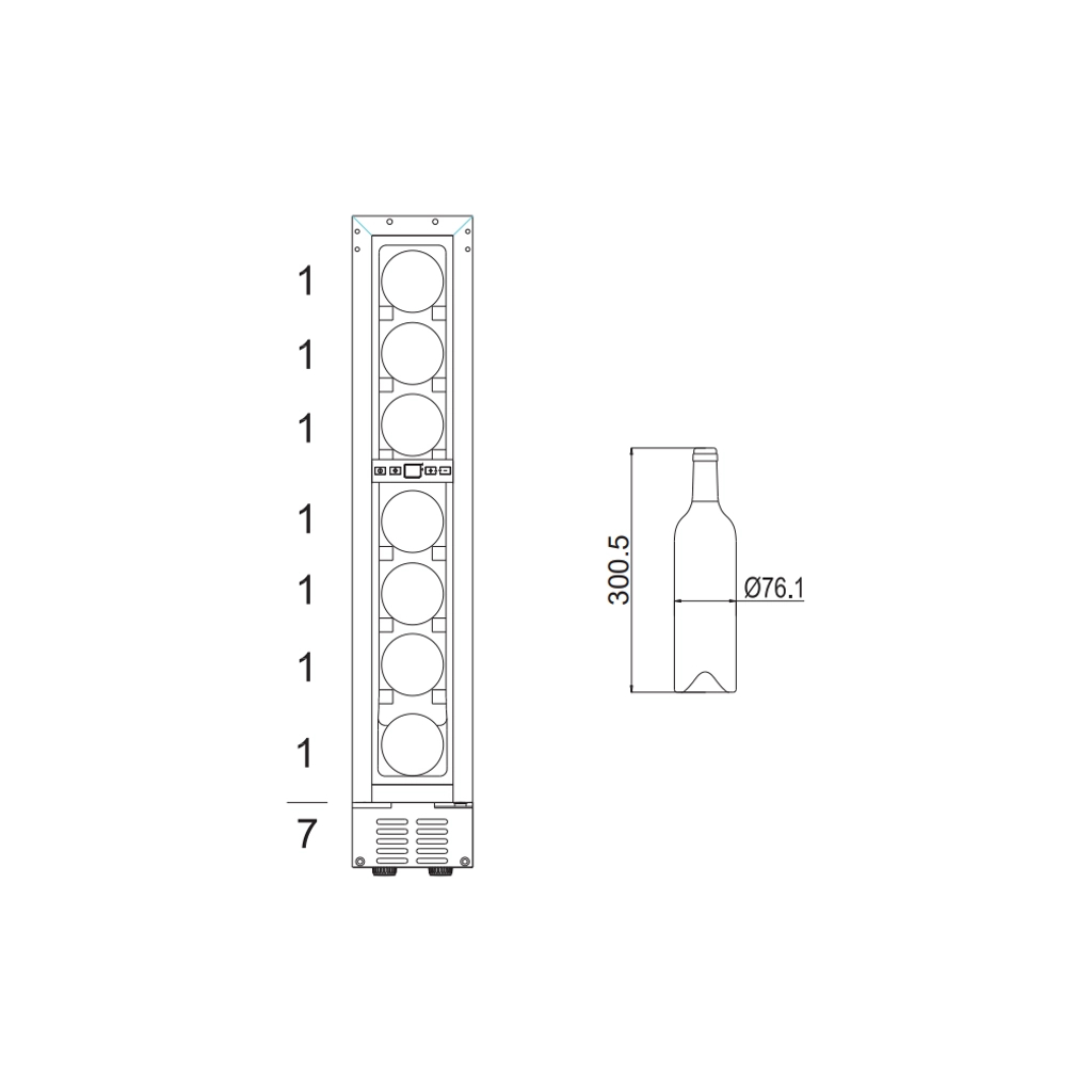 Холодильник Hansa FWC15072B