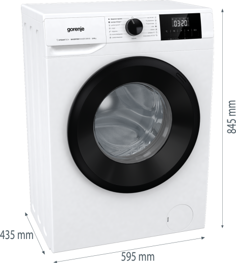 Пральна машина автоматична Gorenje W3NGPI62SBS/UA