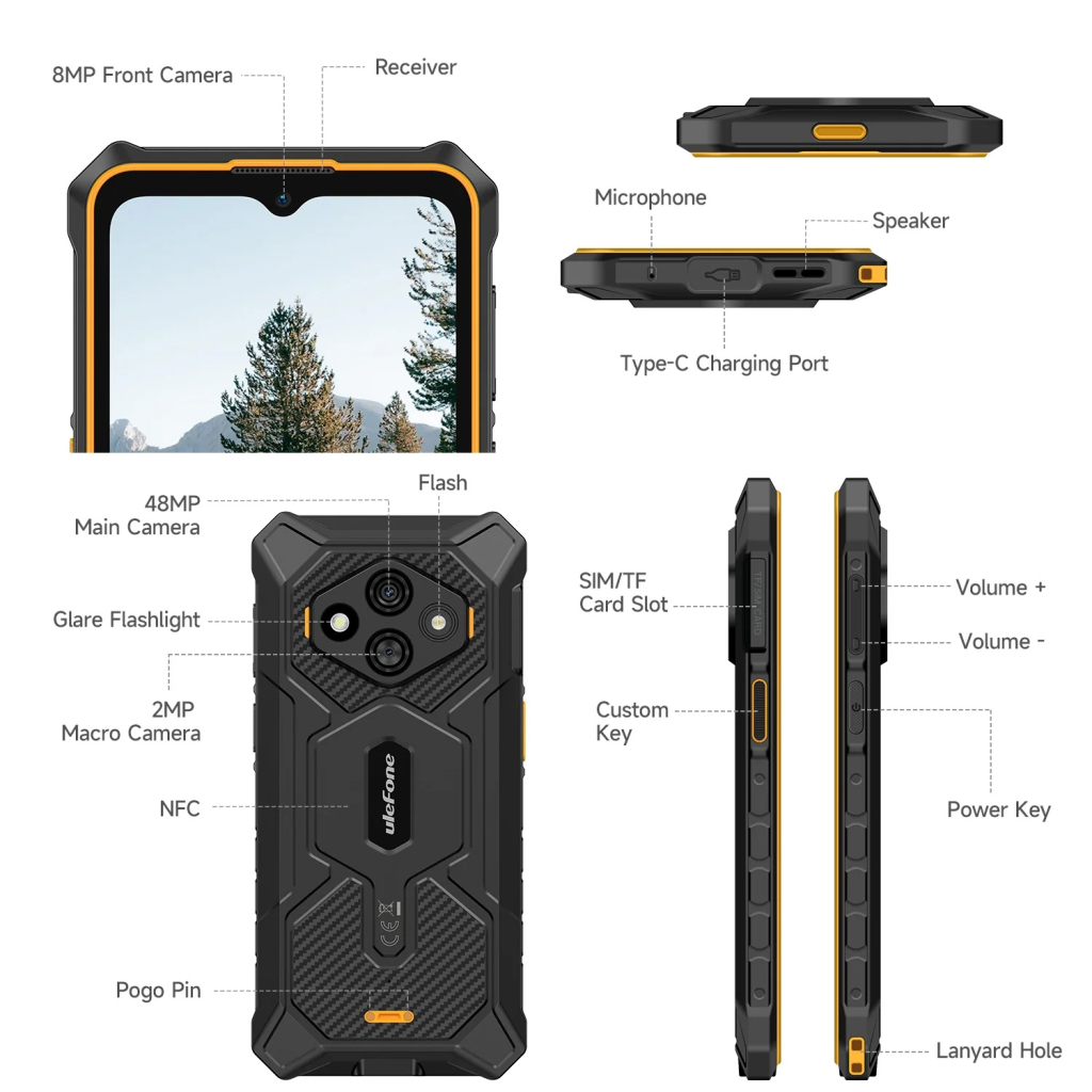 Мобільний телефон Ulefone Rugking 3 Pro 8/128Gb Black-Green (6975326660952)