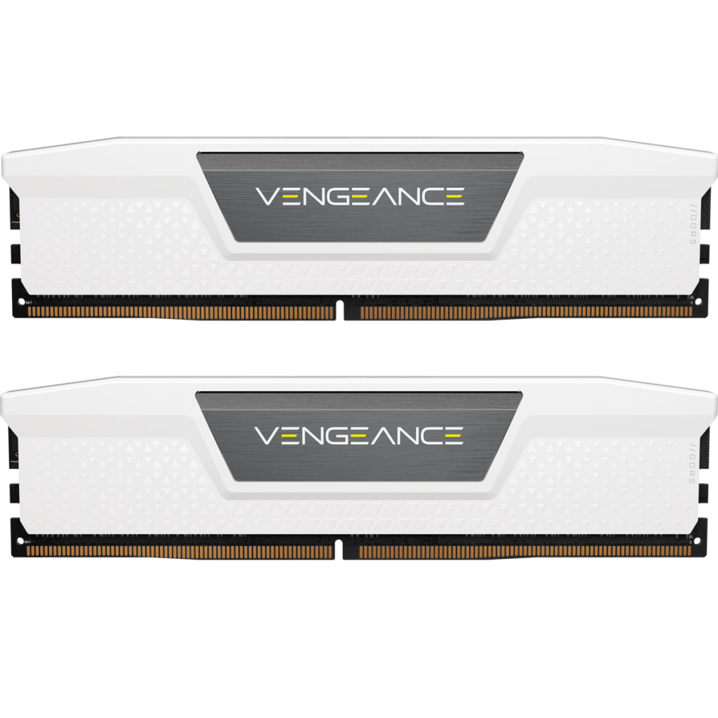 Модуль пам'яті для комп'ютера DDR5 64GB (2x32GB) 6000 MHz Vengeance White Corsair (CMK64GX5M2B6000Z30W)