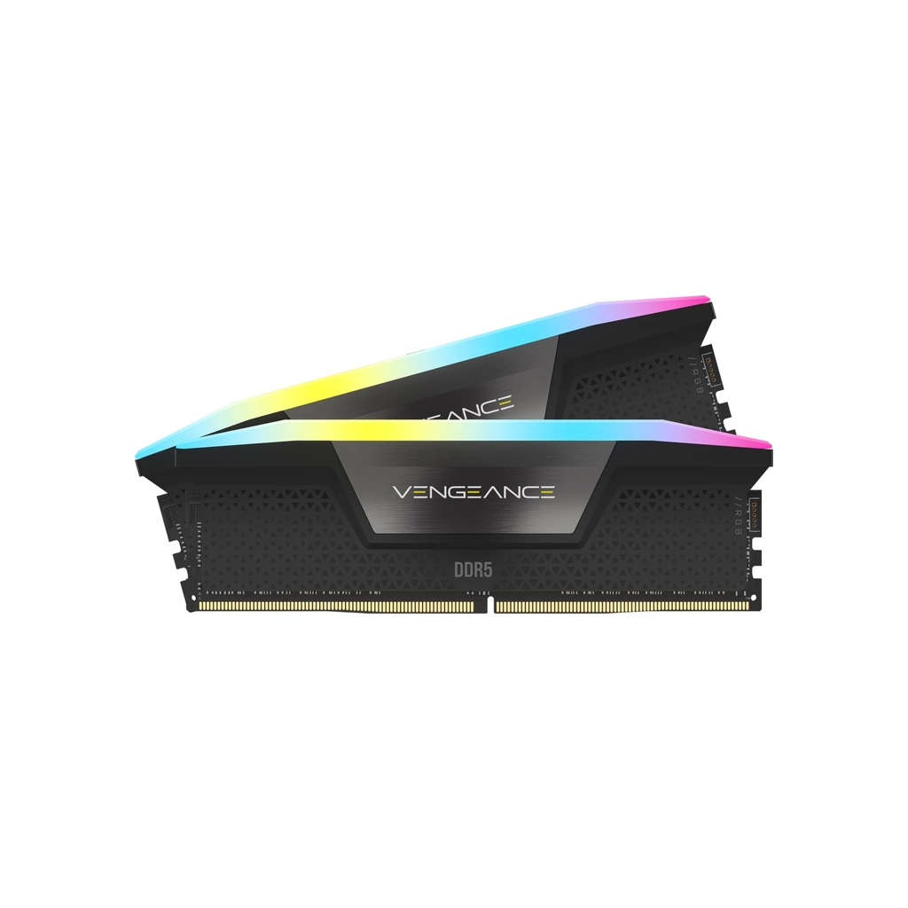 Модуль пам'яті для комп'ютера DDR5 64GB (2x32GB) 5600 MHz Vengeance RGB Corsair (CMH64GX5M2B5600Z40K)