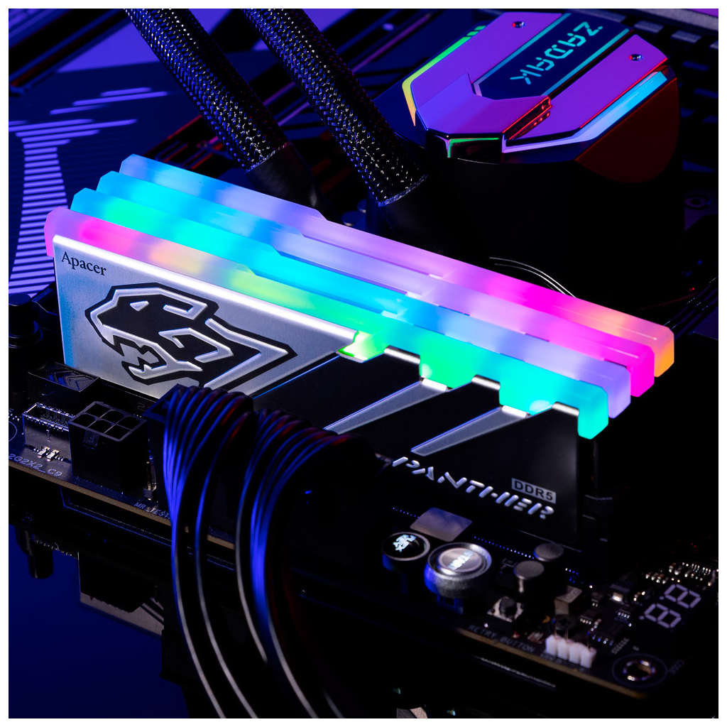 Модуль пам'яті для комп'ютера DDR5 32GB (2x16GB) 5600 MHz Panther RGB Apacer (AH5U32G56C5229BAA-2)