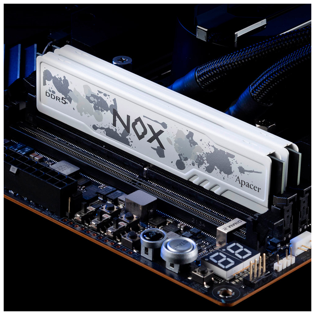 Модуль пам'яті для комп'ютера DDR5 32GB (2x16GB) 6000 MHz NOX White Apacer (AH5U32G60C622MWAA-2)