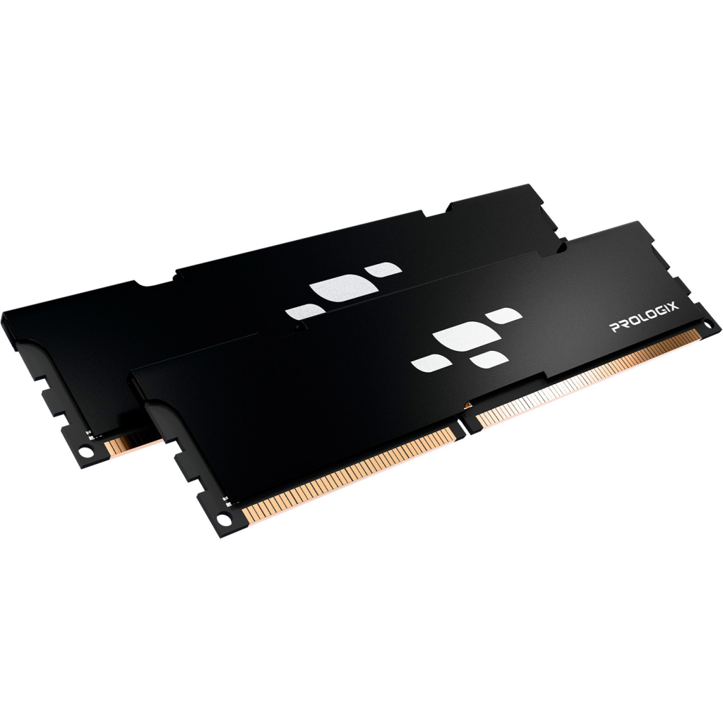 Модуль пам'яті для комп'ютера DDR5 32GB (2x16GB) 6000 MHz Black Prologix (PRO32GB6000B5K)
