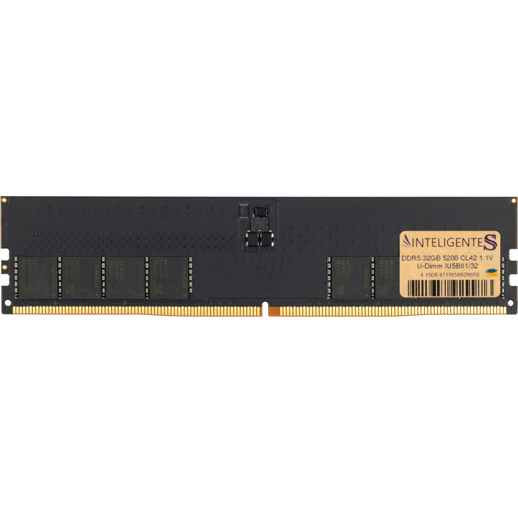 Модуль пам'яті для комп'ютера DDR5 32GB 5200 MHz INTELIGENTES (IU5BII1/32)