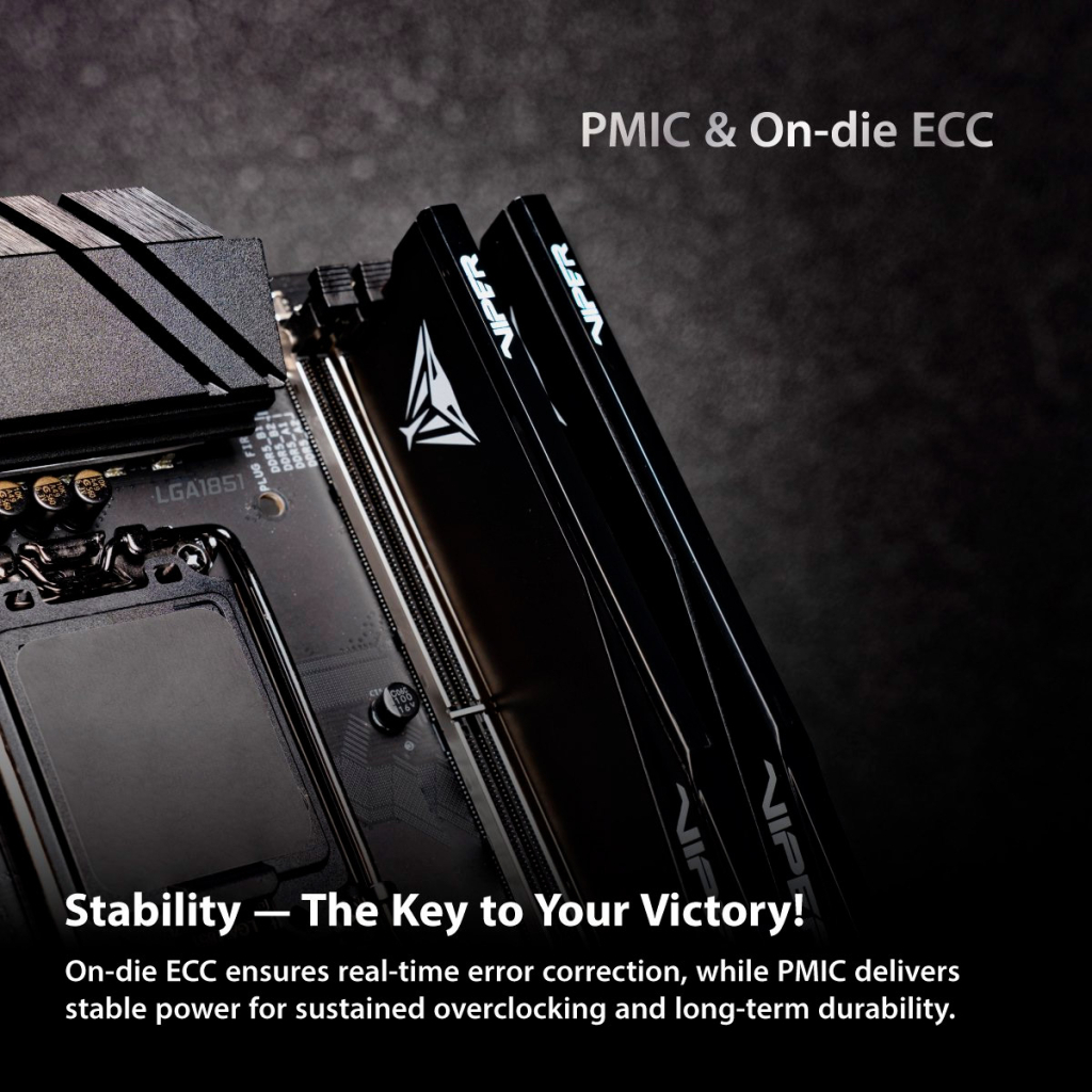 Модуль пам'яті для комп'ютера DDR5 32GB (2x16GB) 6000 MHz Viper Elite 5 Ultra Patriot (VEU532G6028K)