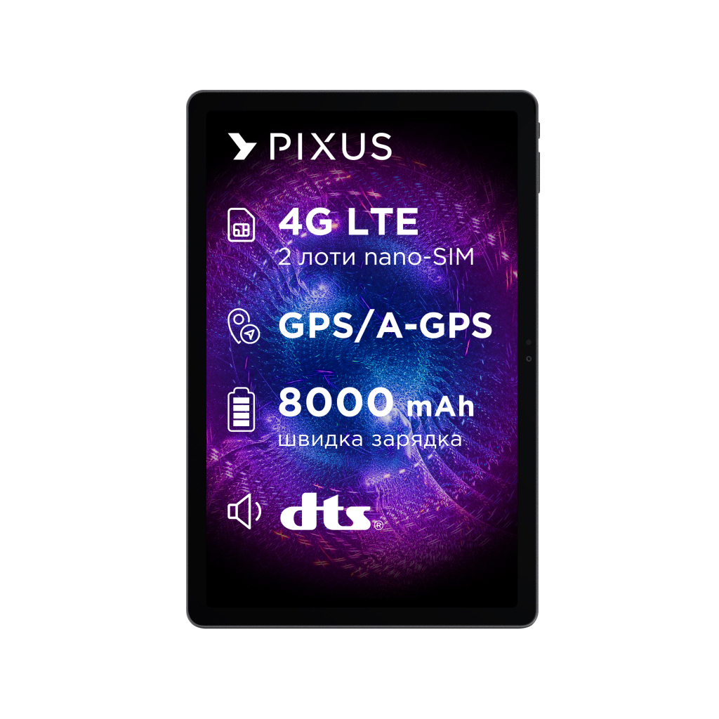 Планшет Pixus Titan 10,95" 8/128Gb LTE metal, graphite (4897058531695)