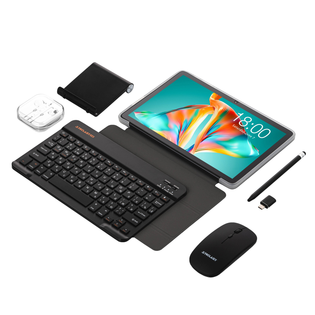 Планшет Teclast P30T KIT 10.1 4/128Gb Wi-Fi Gray Клавіатура/Миша/Навушники/Підставка/Стилус/Чохол (6940709688212)