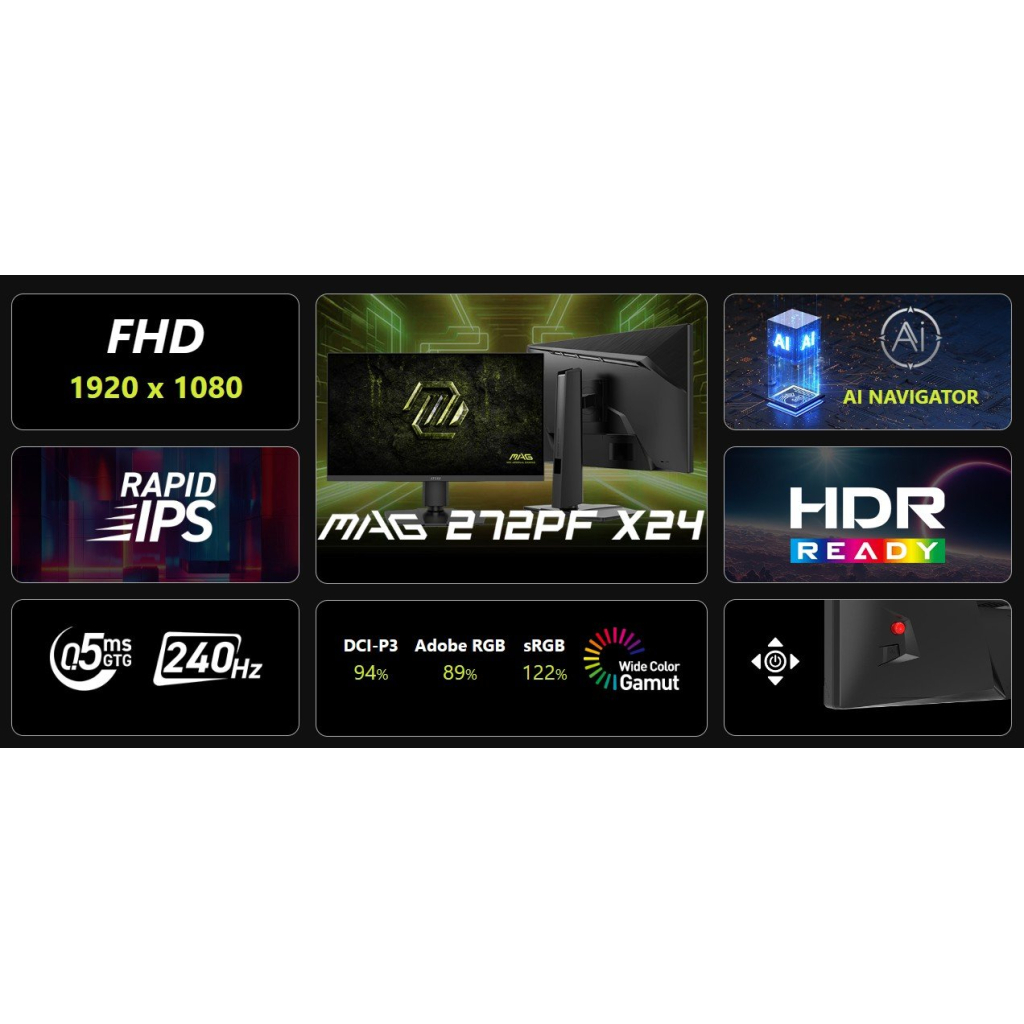 Монітор MSI MAG 272PF-X24