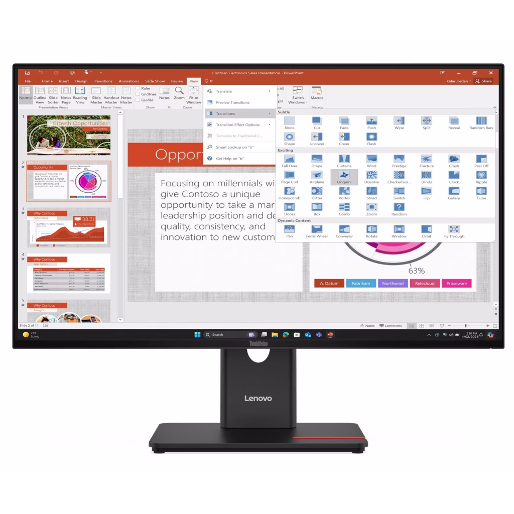 Монітор Lenovo T27-40 (64A5MAT6UA)