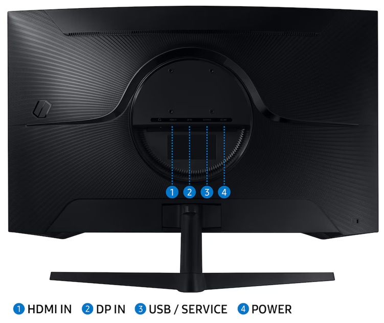 Монiтор 32" Samsung LS32CG550EIXUA