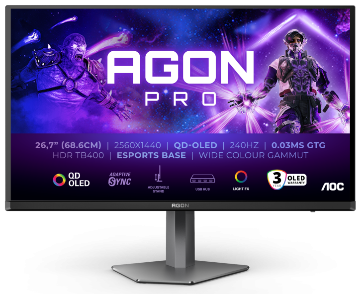 Монітор 26.5" AOC AGON AG276QZD2