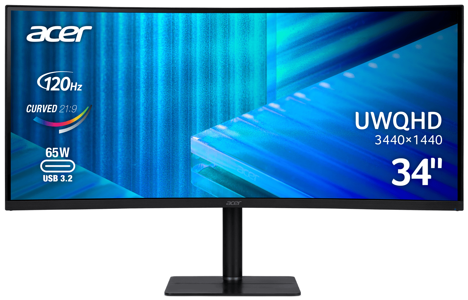Монiтор 34" Acer CZ342CURJ0bmiphuzx (UM.CC2EE.001) Black