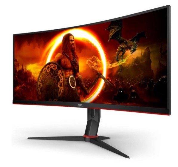 Монiтор 34" AOC CU34G2XP/BK Black/Red