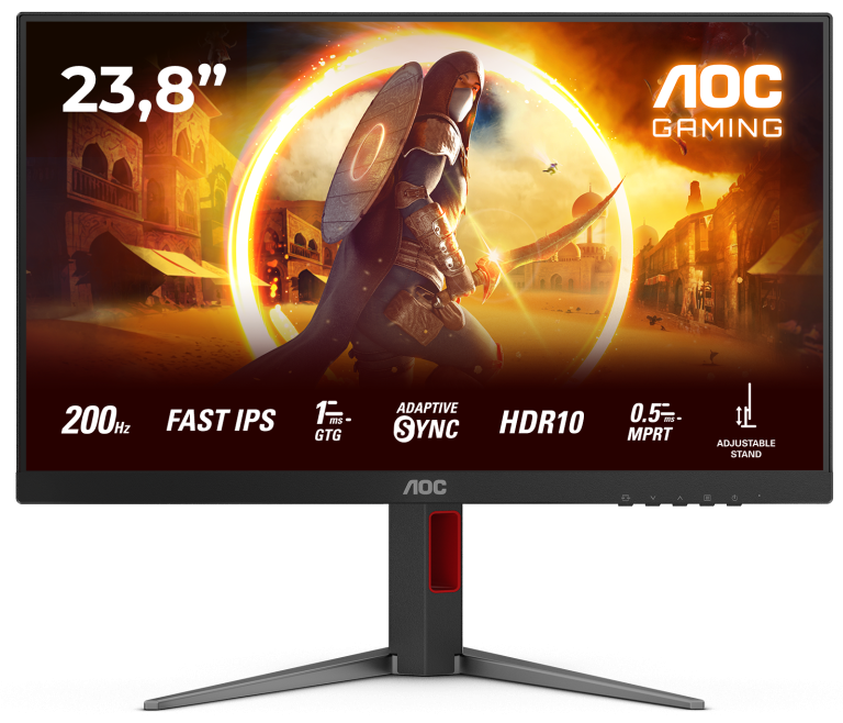 Монiтор 23.8" AOC 24G4HA Black