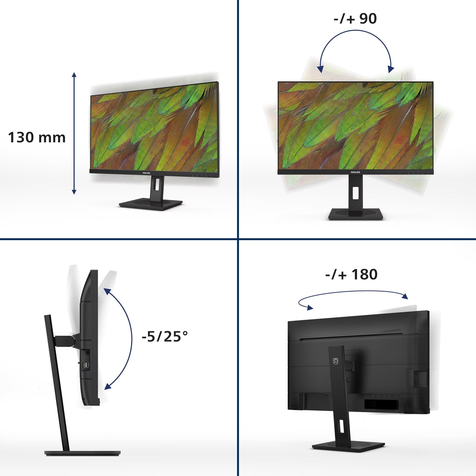 Монiтор 27" Philips 27B1U3900/00 Black