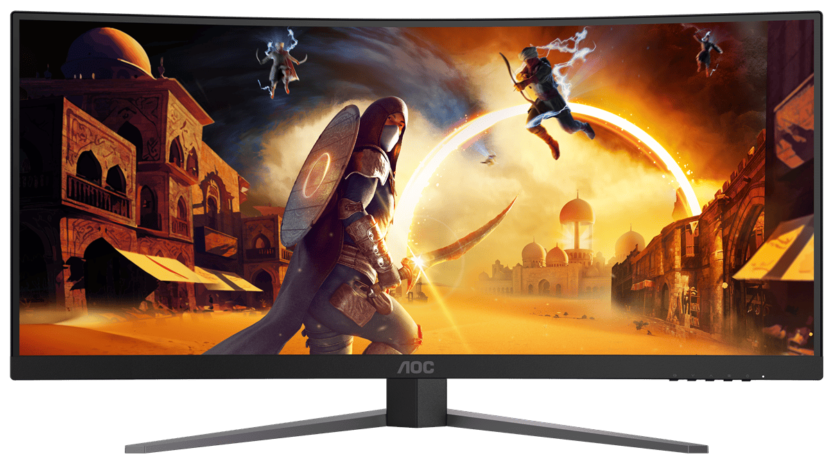 Монiтор 21.5" AOC CU34G4 Black/Red