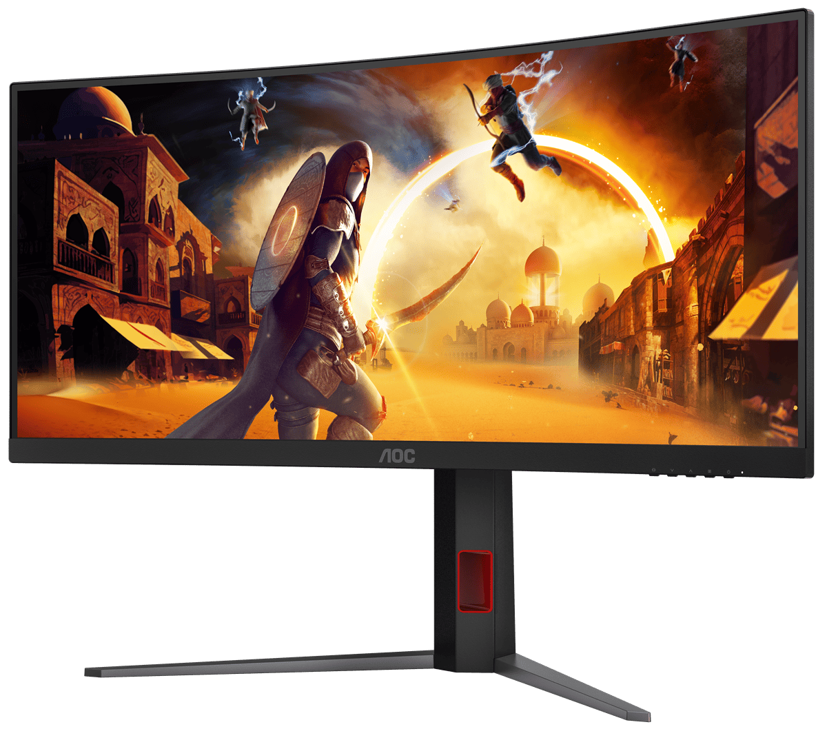 Монiтор 21.5" AOC CU34G4 Black/Red