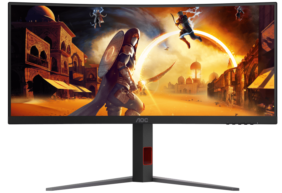 Монiтор 21.5" AOC CU34G4 Black/Red