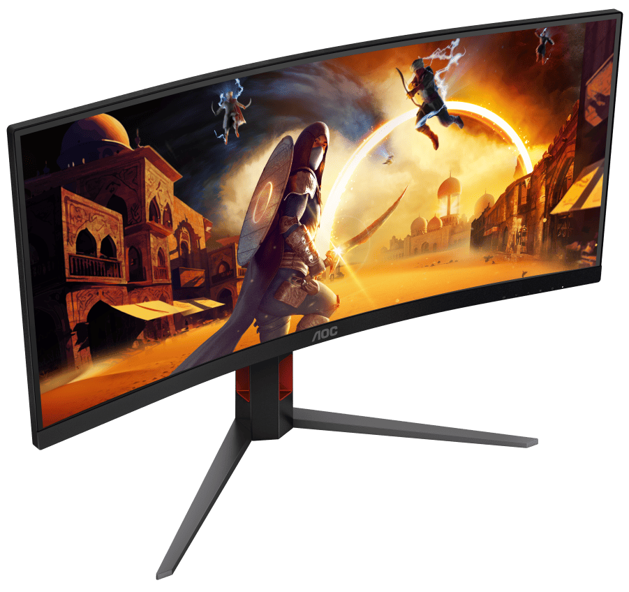 Монiтор 21.5" AOC CU34G4 Black/Red