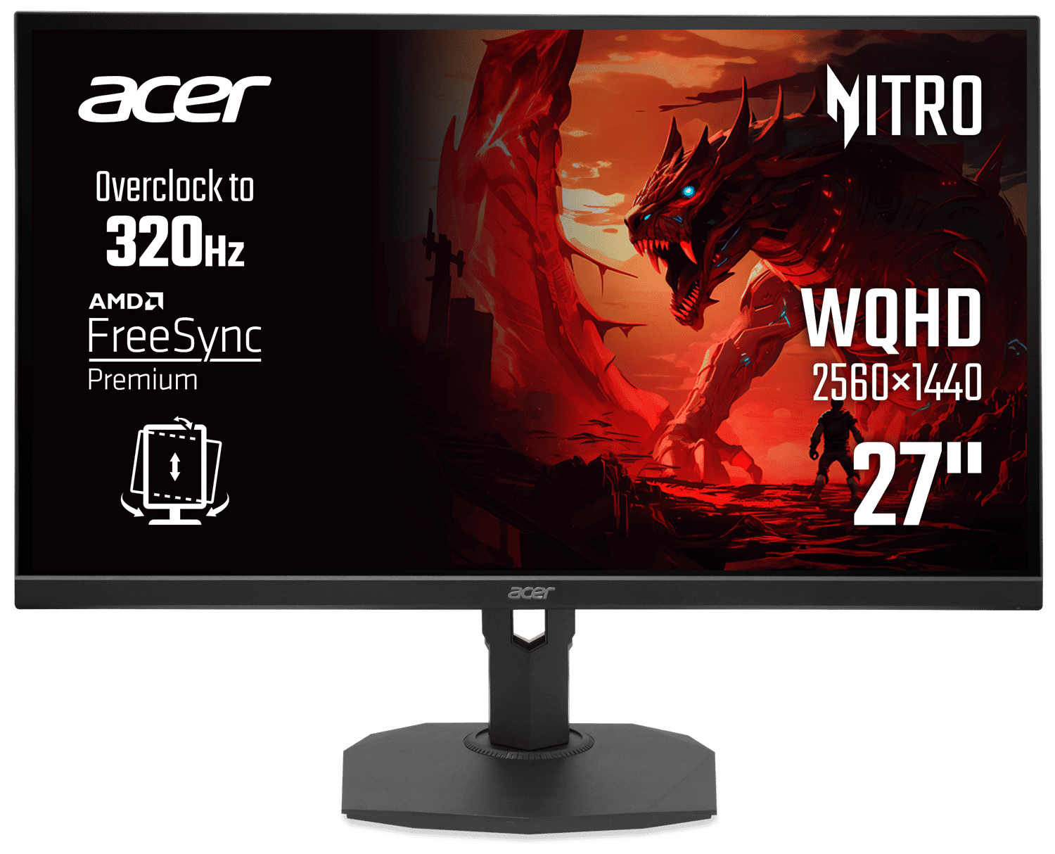 Монiтор 27" Acer XF273UF3bmiiprx (UM.HX3EE.329) Black