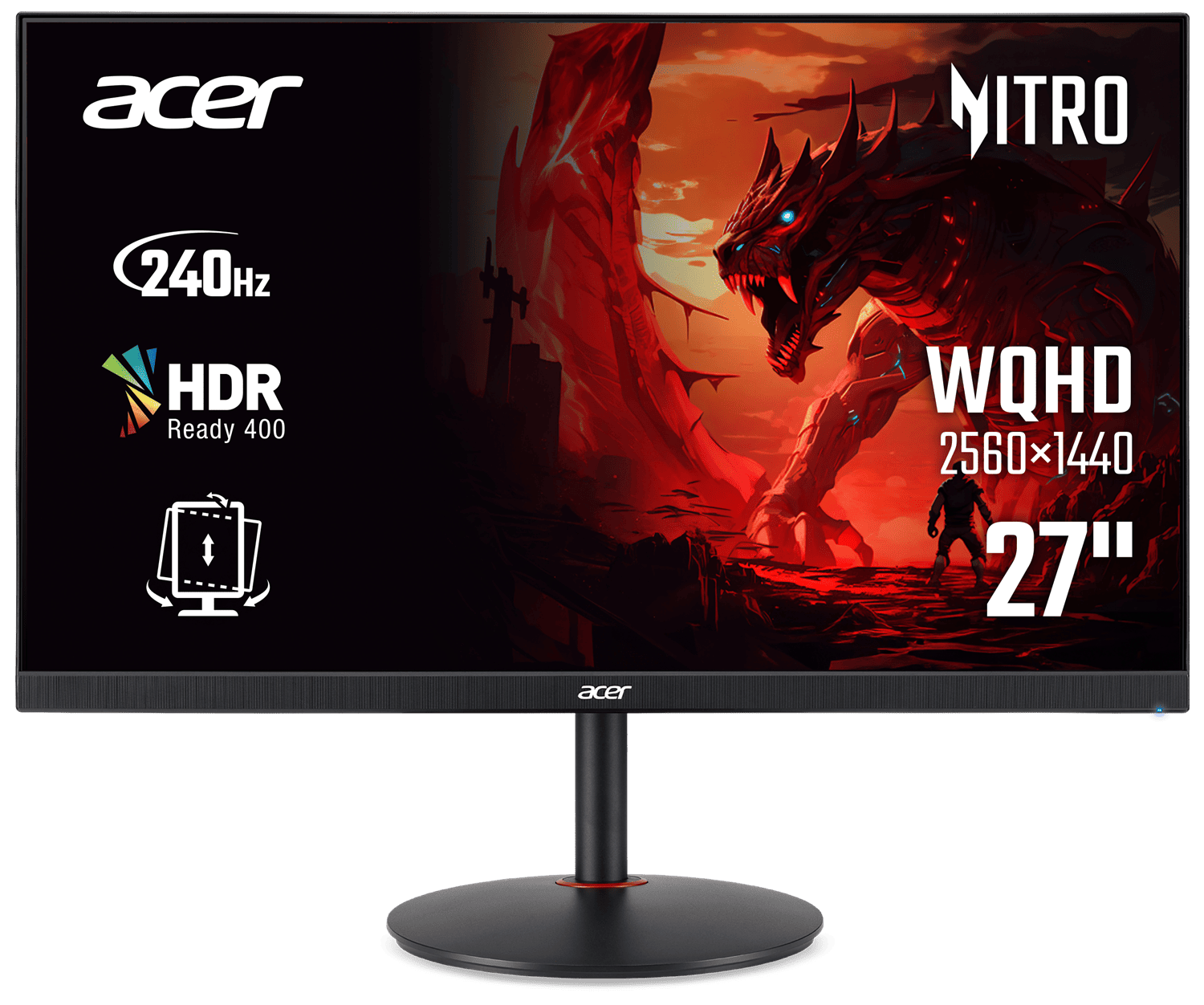 Монiтор 27" Acer XV272UW2bmiiprx (UM.HX2EE.201) Black