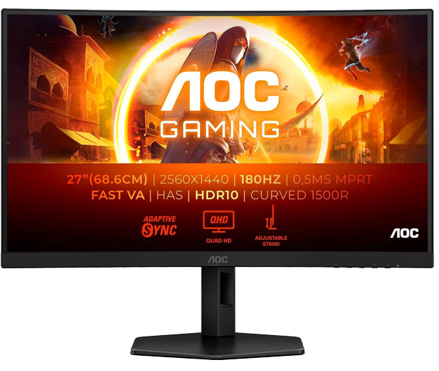 Монiтор 27" AOC CQ27G4X Black/Gray