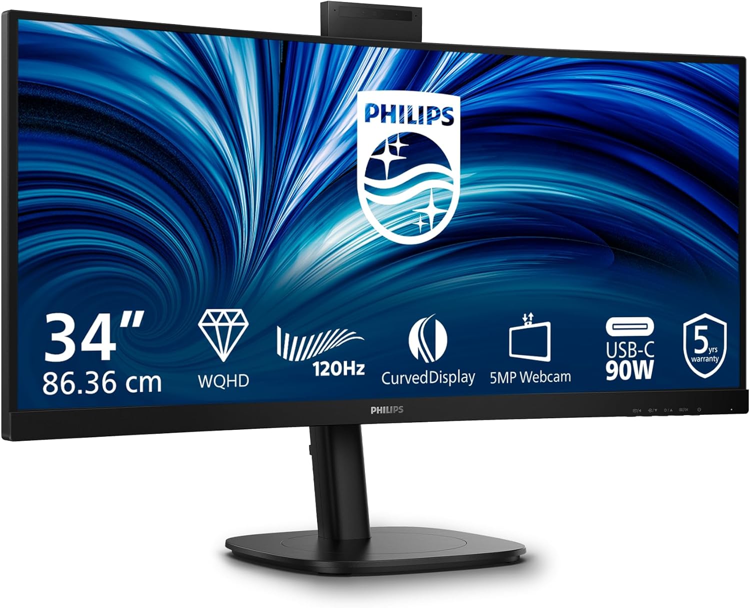 Монiтор 34" Philips 34B2U3600CH/00 Black