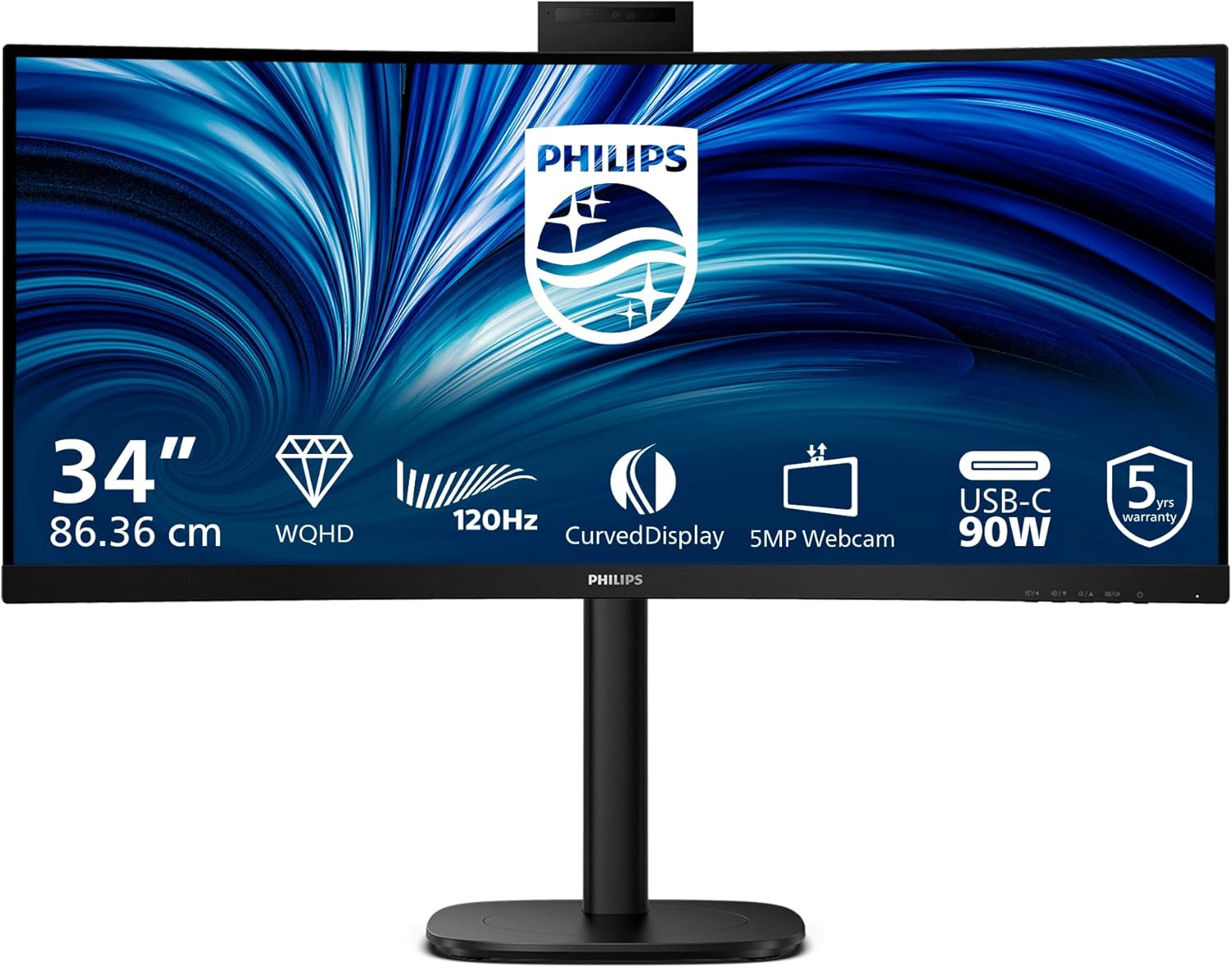 Монiтор 34" Philips 34B2U3600CH/00 Black