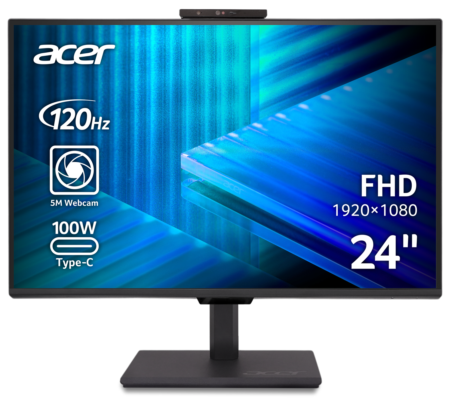 Монiтор 23.8" Acer B248YGbemiqprcuzx (UM.QB8EE.G01) Black