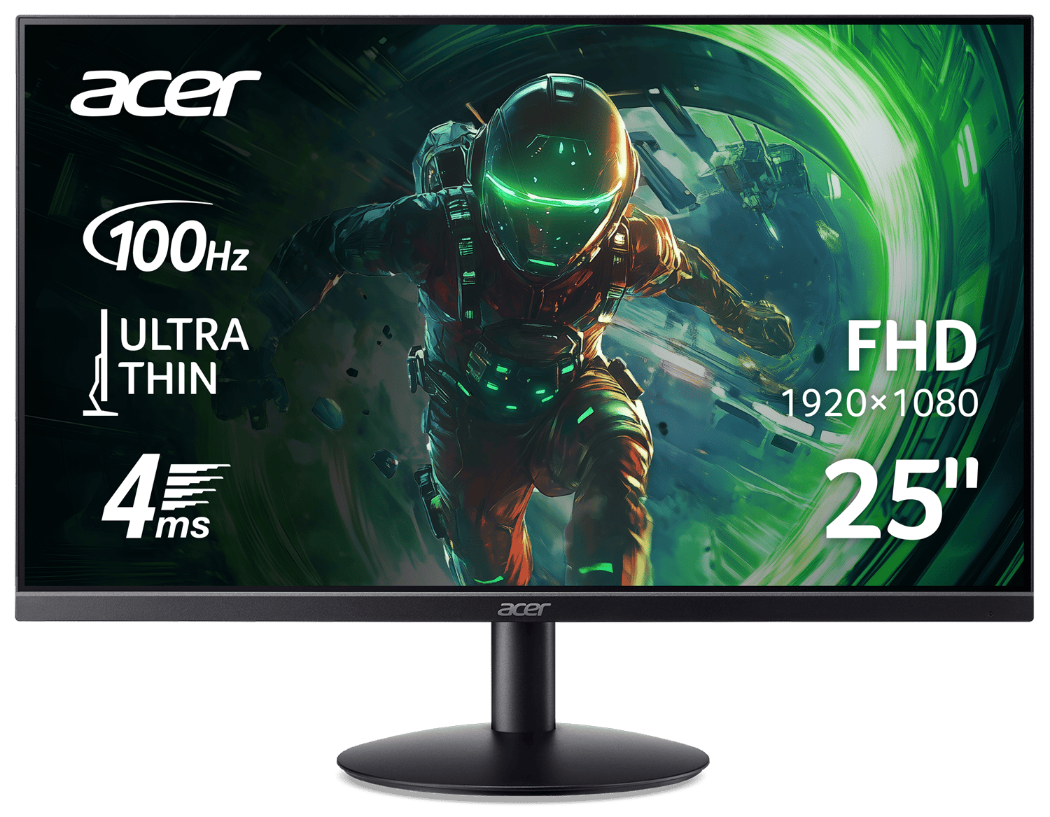 Монiтор 23.8" Acer SA242YH1bi (UM.QS2EE.109) Black