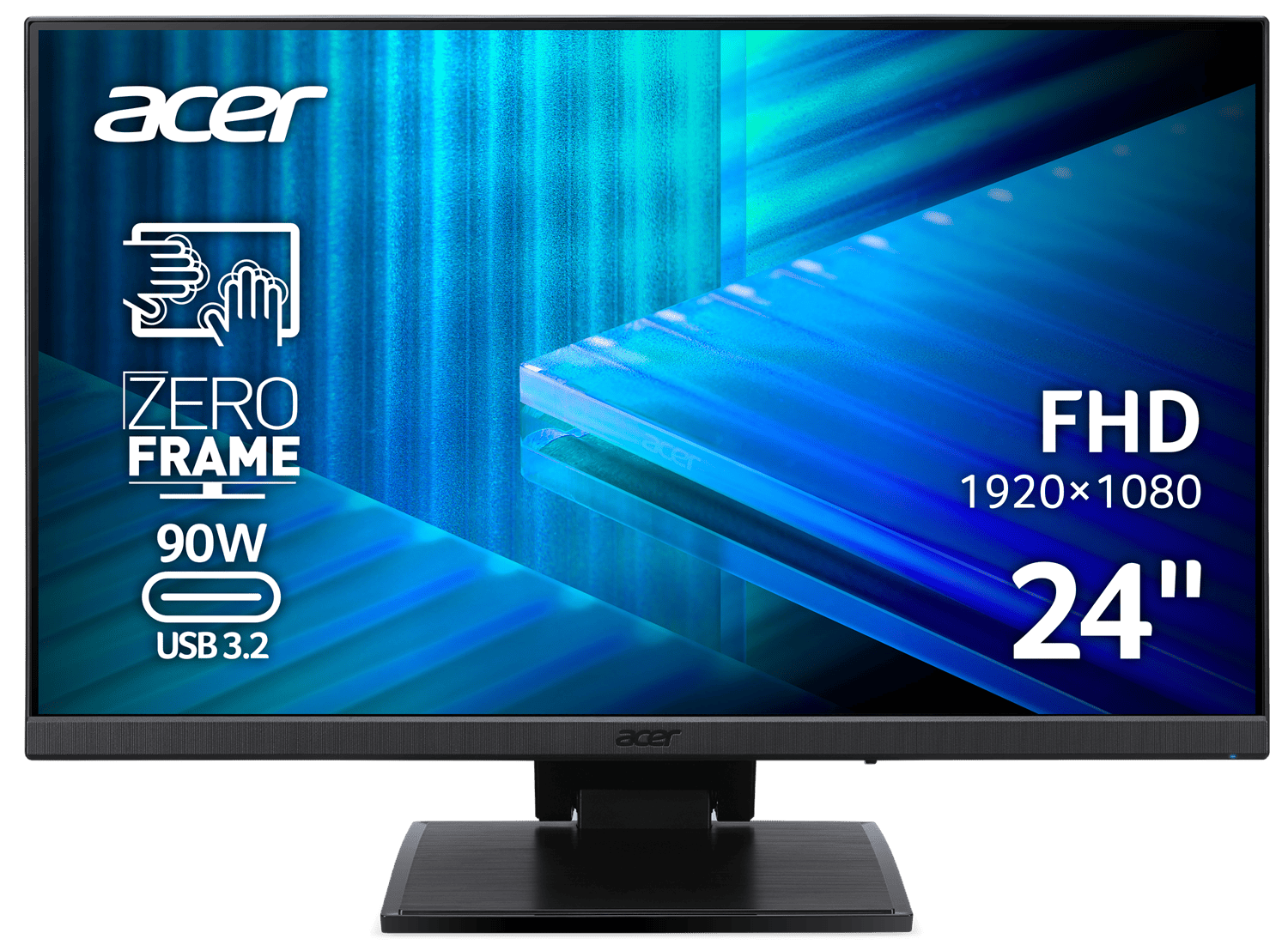 Монiтор 23.8" Acer UT241YAbmihuzx (UM.QW1EE.A02) Black