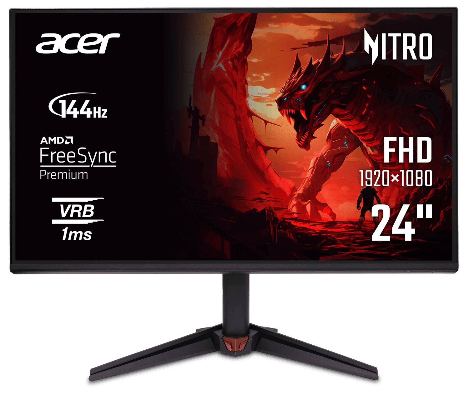 Монiтор 23.8" Acer Nitro VG240YP6bip (UM.QV0EE.609) Black