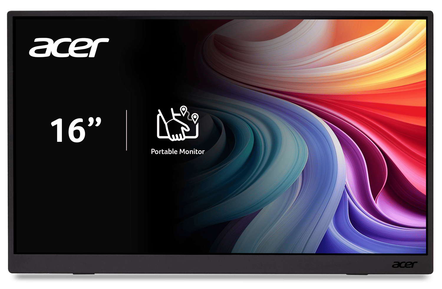 Монiтор 16" Acer PM161Wbmiuux (UM.ZP1EE.012) Black