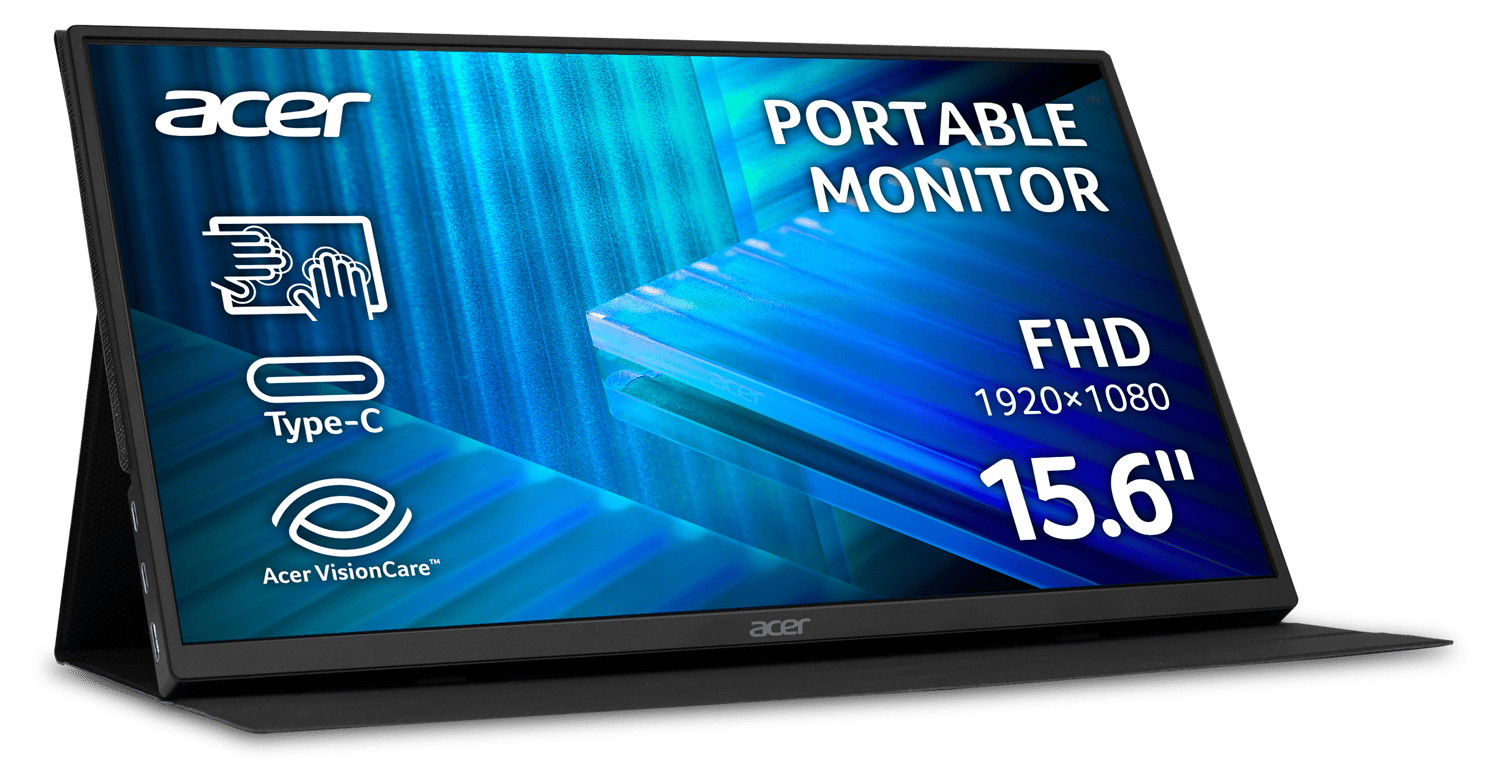 Монiтор 15.6" Acer PM161QTbmiuuux (UM.ZP1EE.007) Black